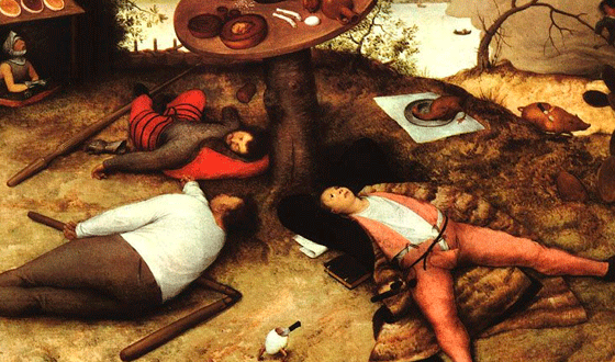 Bruegel e l’utopia del Paese di Cuccagna