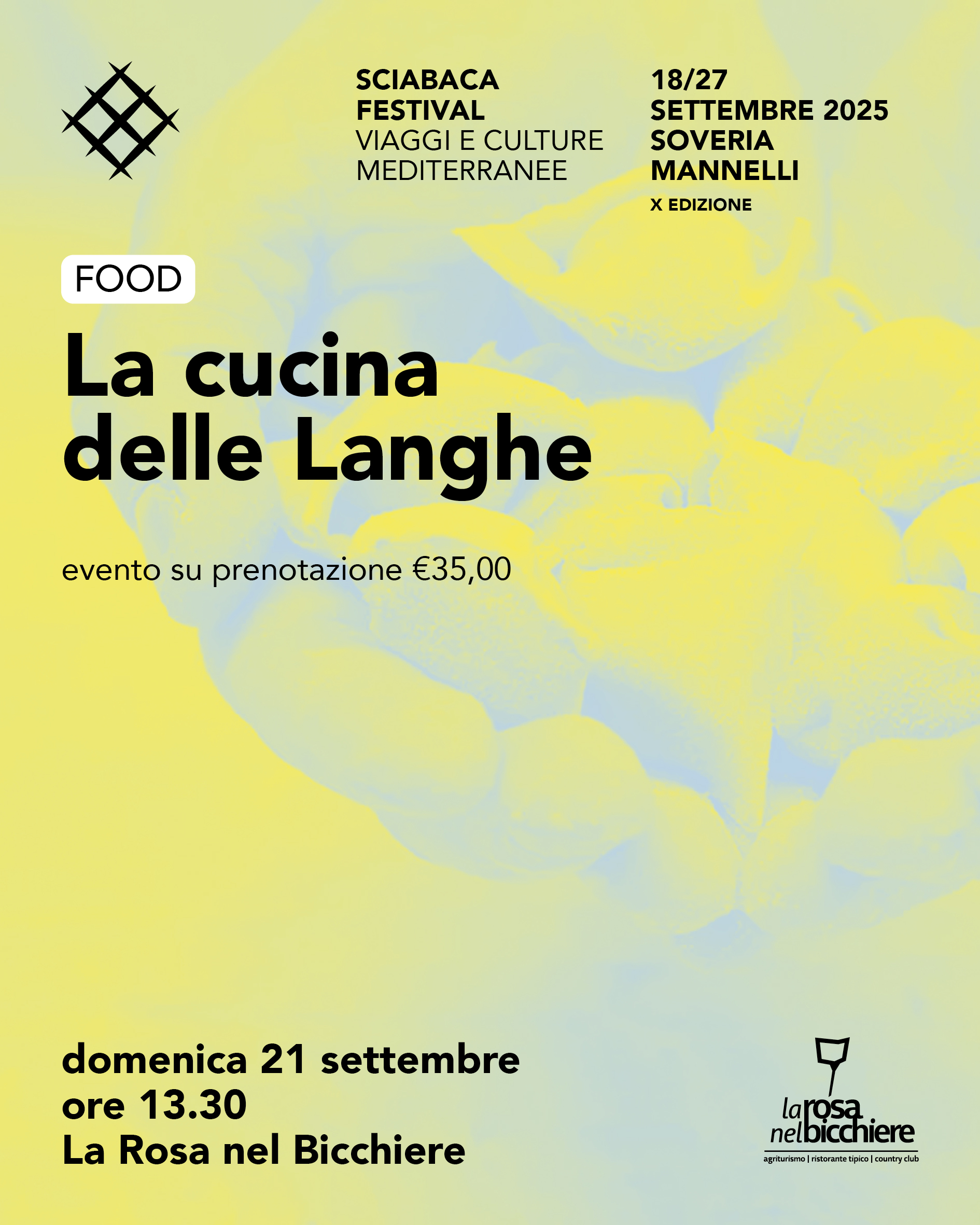 La cucina delle Langhe       Domenica 21/09 Menù speciale SCIABACA