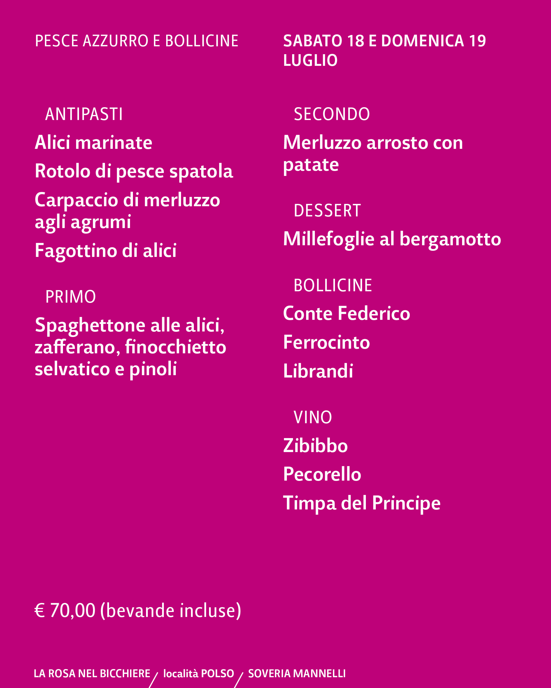 PESCE E BOLLICINE